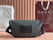 Gucci GG Emblem medium belt bag Black For Men-28x17x6cm - 5