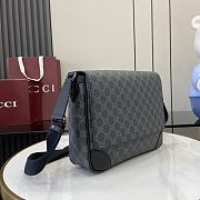 Gucci GG Emblem medium crossbody bagBlack for Men-29x23x7.5cm - 5