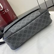 Gucci GG Emblem medium crossbody bagBlack for Men-29x23x7.5cm - 4