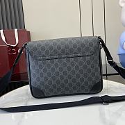 Gucci GG Emblem medium crossbody bagBlack for Men-29x23x7.5cm - 3