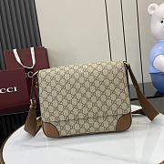 Gucci GG Emblem medium crossbody bag Brownfor Men-29x23x7.5cm - 1