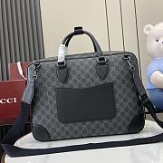 Gucci GG Emblem medium briefcase Black For Men-40x30x6cm - 4