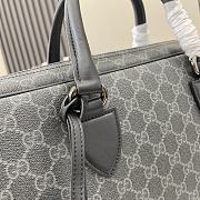 Gucci GG Emblem medium briefcase Black For Men-40x30x6cm - 2