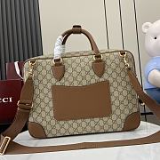Gucci GG Emblem medium briefcase Brown For Men-40x30x6cm - 5