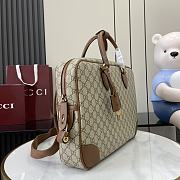 Gucci GG Emblem medium briefcase Brown For Men-40x30x6cm - 2