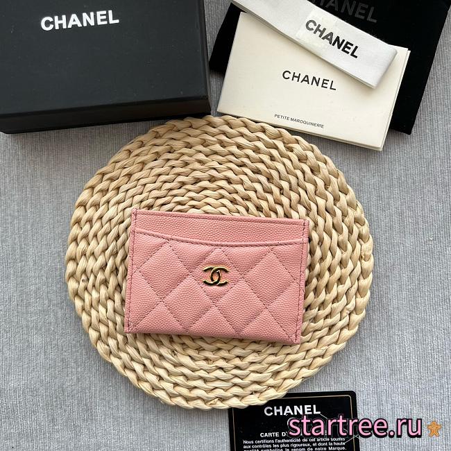 Chanel Card holder Pink 001 - 1
