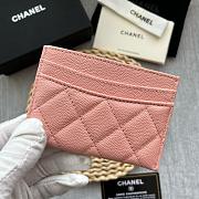 Chanel Card holder Pink 001 - 3