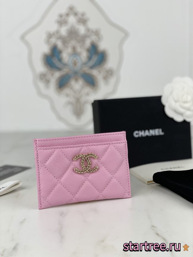 Chanel Card holder Pink 002 - 1