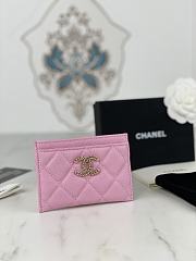 Chanel Card holder Pink 002 - 1