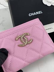 Chanel Card holder Pink 002 - 3