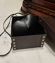 Alaia Heart Bag With Zippers Black - 21x17x5cm - 2