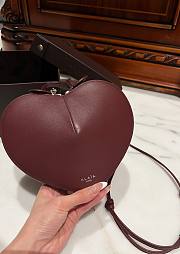 Alaia Heart Bag With Zippers Red 001- 21x17x5cm - 4