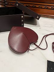 Alaia Heart Bag With Zippers Red 001- 21x17x5cm - 6