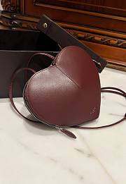 Alaia Heart Bag With Zippers Red 001- 21x17x5cm - 2