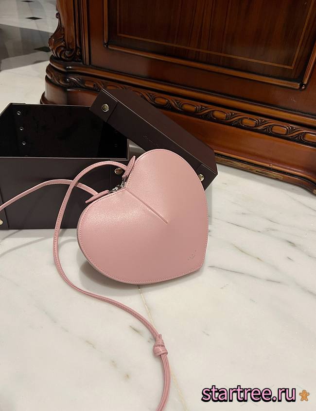 Alaia Heart Bag With Zippers Pink- 21x17x5cm - 1