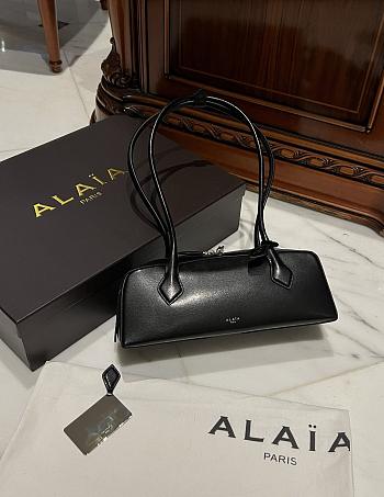 Alaia Medium LE TECKEL SMALL BAG IN GOATSKIN Black- 33cm X 11cm X 10cm