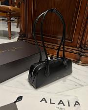 Alaia Medium LE TECKEL SMALL BAG IN GOATSKIN Black- 33cm X 11cm X 10cm - 4