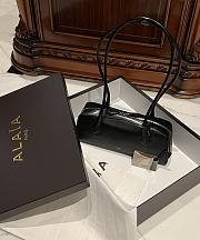 Alaia Medium LE TECKEL SMALL BAG IN GOATSKIN Black- 33cm X 11cm X 10cm - 2