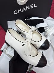 Chanel Mary Janes White Black - 6