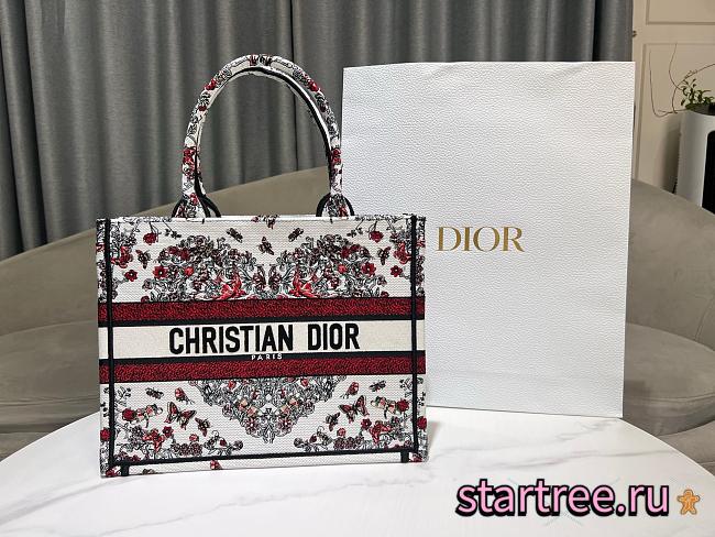 Dior Dioramour Shorts White Silk Twill Bag-36*27.5*16.5cm - 1
