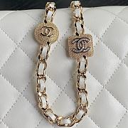 Chanel Clutch with Chain Lambskin Gold-Tone Metal White-11×18×5.5cm - 2