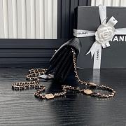 Chanel Clutch with Chain Lambskin Gold-Tone Metal Black-11×18×5.5cm - 5