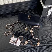 Chanel Clutch with Chain Lambskin Gold-Tone Metal Black-11×18×5.5cm - 4