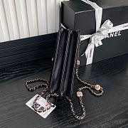 Chanel Clutch with Chain Lambskin Gold-Tone Metal Black-11×18×5.5cm - 3