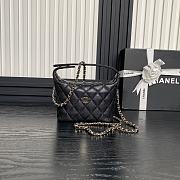 Chanel 25C Black Caviar Hobo Clutch- 21.5×19×6cm - 1