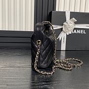 Chanel 25C Black Caviar Hobo Clutch- 21.5×19×6cm - 4