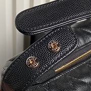 Chanel 25C Black Caviar Hobo Clutch- 21.5×19×6cm - 2
