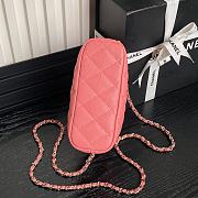 Chanel 25C Pink Caviar Hobo Clutch- 21.5×19×6cm - 4