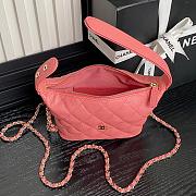 Chanel 25C Pink Caviar Hobo Clutch- 21.5×19×6cm - 3