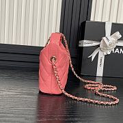 Chanel 25C Pink Caviar Hobo Clutch- 21.5×19×6cm - 2