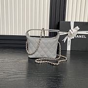 Chanel 25C Gray Caviar Hobo Clutch- 21.5×19×6cm - 4