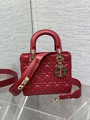Dior Small Lady Bag Red 001-20*8*17cm - 3