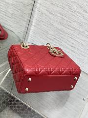 Dior Small Lady Bag Red 001-20*8*17cm - 4