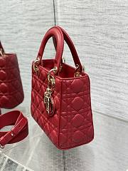 Dior Small Lady Bag Red 001-20*8*17cm - 5