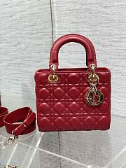 Dior Small Lady Bag Red 001-20*8*17cm - 1