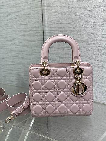 Dior Small Lady Bag Pink 003-20*8*17cm