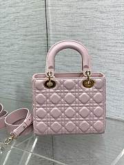 Dior Small Lady Bag Pink 003-20*8*17cm - 3