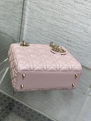 Dior Small Lady Bag Pink 003-20*8*17cm - 4