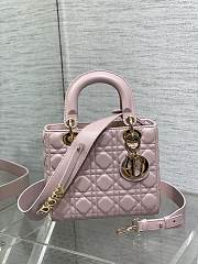 Dior Small Lady Bag Pink 003-20*8*17cm - 5