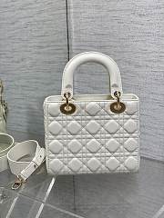 Dior Small Lady Bag White 004-20*8*17cm - 1