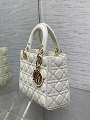 Dior Small Lady Bag White 004-20*8*17cm - 3