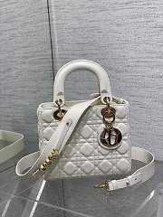 Dior Small Lady Bag White 004-20*8*17cm - 2