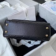 Chanel Classic Quilted Coco Handle Black Caviar - 23cm - 4
