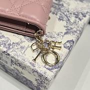 Dior Lady Mini Wallet Warm Pink-11*8.5*3cm - 2