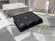 Dior Lady Mini Wallet Black-11*8.5*3cm - 2