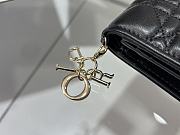 Dior Lady Mini Wallet Black-11*8.5*3cm - 3